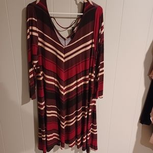 Torrid dress maroon/purple/pink size 2 NWT